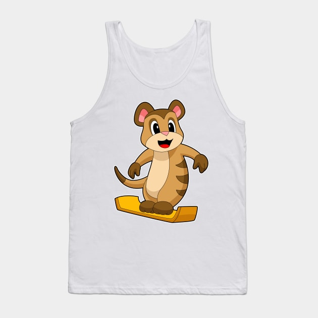 Meerkat Snowboard Winter sports Tank Top by Markus Schnabel